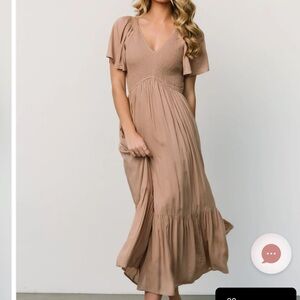 Baltic Born Scarlett Smocked Dress Mocha XL